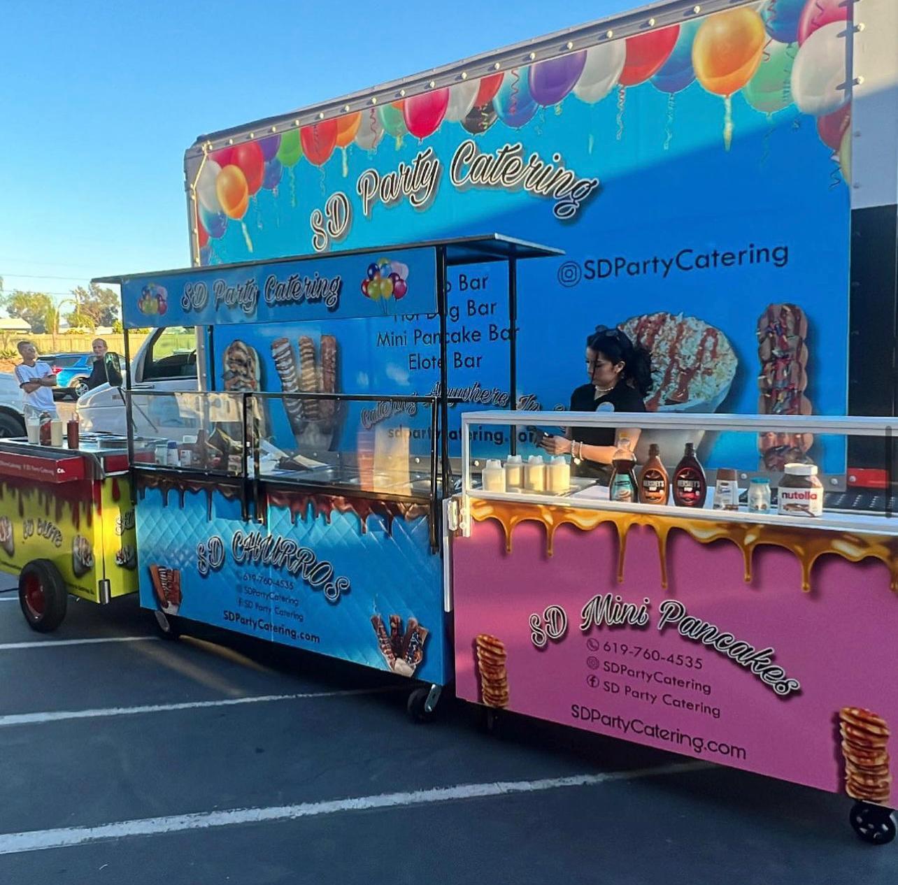 Churro cart set for an event